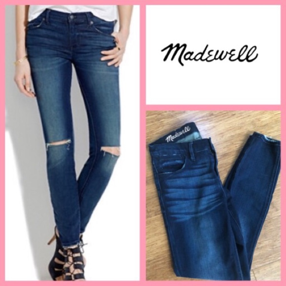 Madewell Skinny Skinny Distressed Ankle Jean